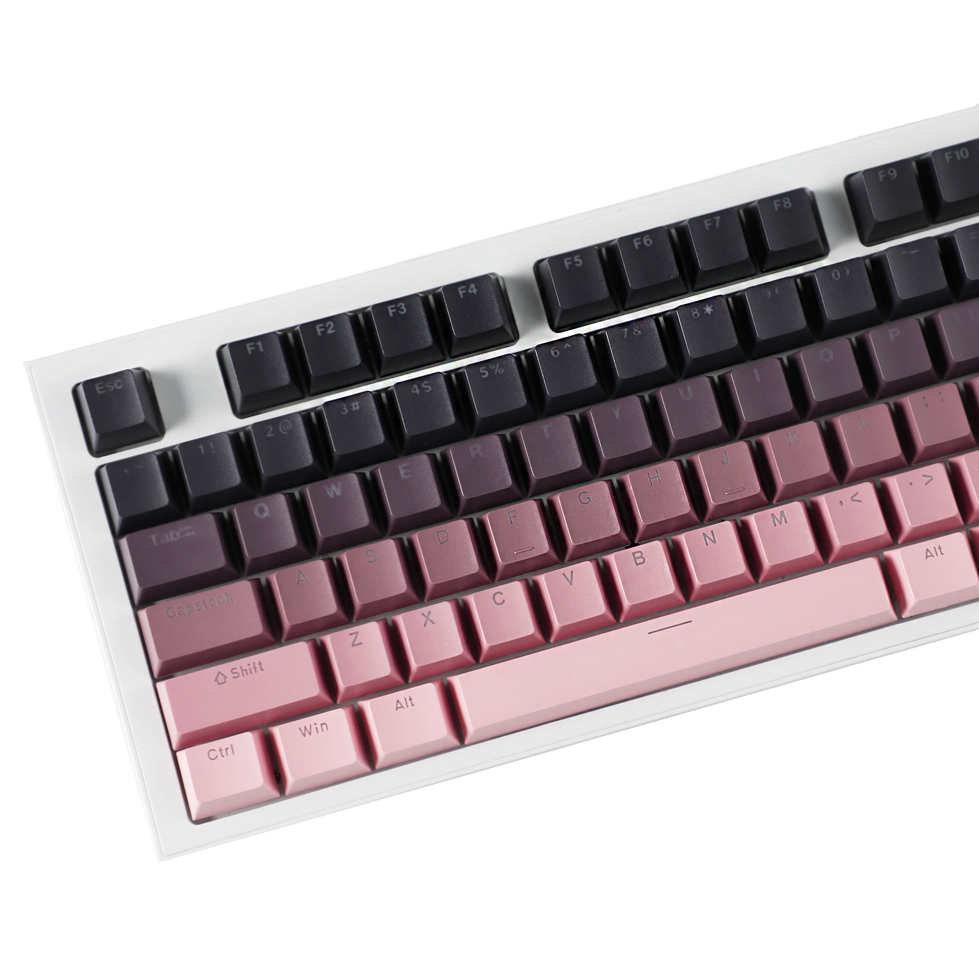 

134 Keys Gradient Double Shot Backlit Shine Through PBT OEM Profile Keycap For 61 64 87 96 104 108 MX Mechanical Keyboard