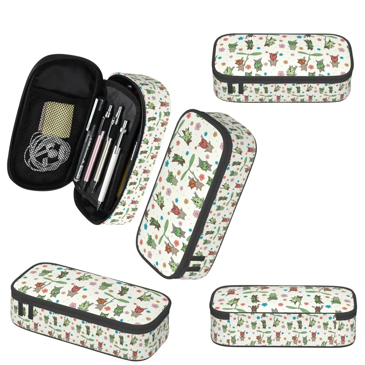 Korok 패턴 연필 케이스 소년 소녀 학교 펜 상자 연필 가방 편지지 용품 펜 홀더 가방
