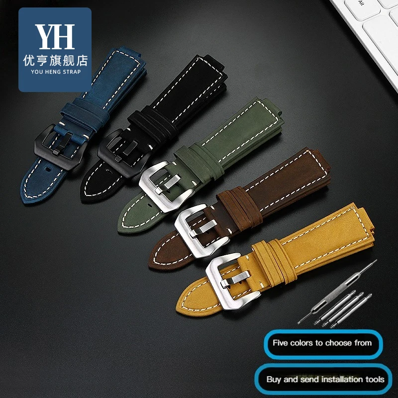 สำหรับ Casio PROTREK Series PRG-600YB PRG-650 PRW-6600ไนลอนยางด้านล่างสายนาฬิกา Canvas นาฬิกาซิลิโคนกีฬาสายคล้องคอ24มม.