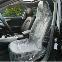 100 Uds. Fundas desechables para asientos de coche, Protector acústico, impermeable, a prueba de polvo, suministros universales para Interior de coche