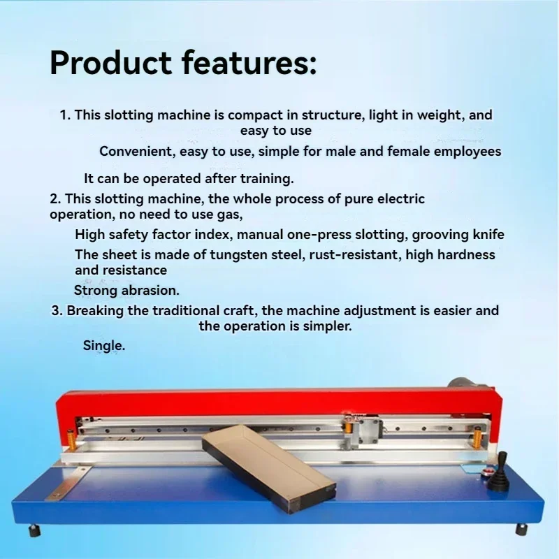 DKC-811 Electric V groove machine gray board slotting proofing machine gift box professional slotting cardboard density board