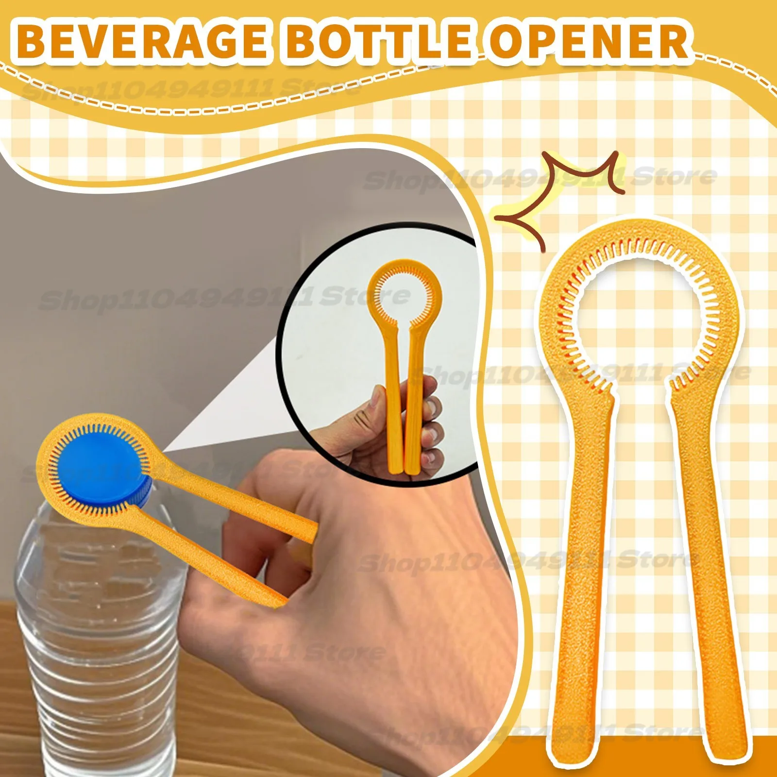 

Practical Universal Kitchen Plastic Cap Opener Multifunctional Portable Bottle Opener Outdoor Children Essential Supplies Tools