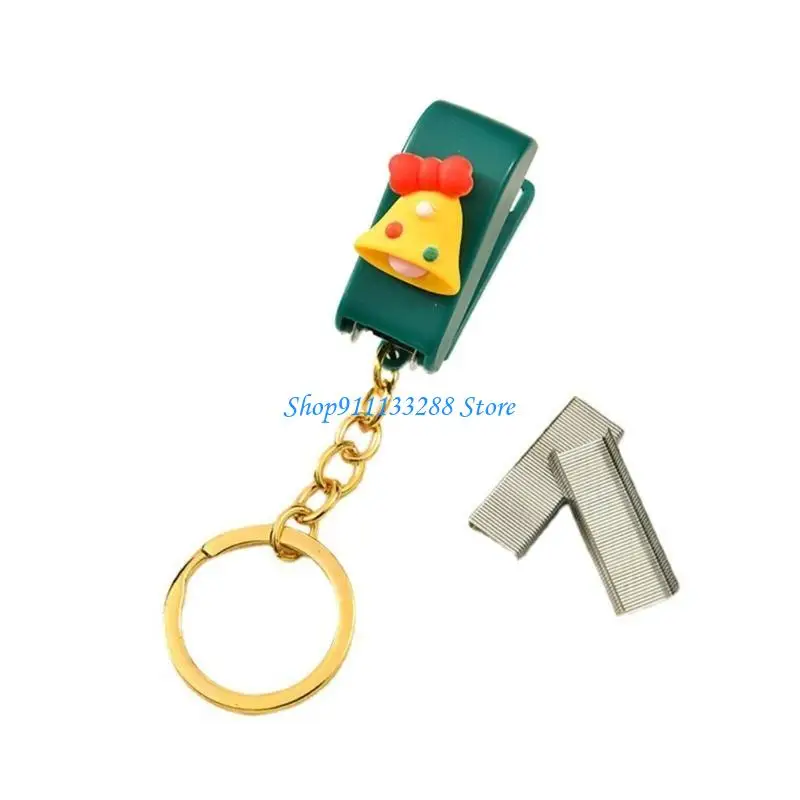G88D Mini Keychain Stapler and Staple Set 750 No.10 Include for Binding Paper