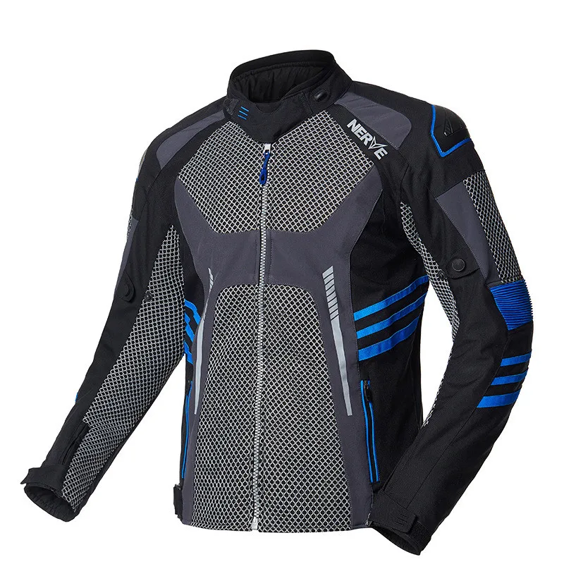 

Летняя одежда для велоспорта, мужская дышащая мотоциклетная защита от падения и износостойкая куртка для снаряжения для верховой езды, спортивная одежда для путешествий на открытом воздухе