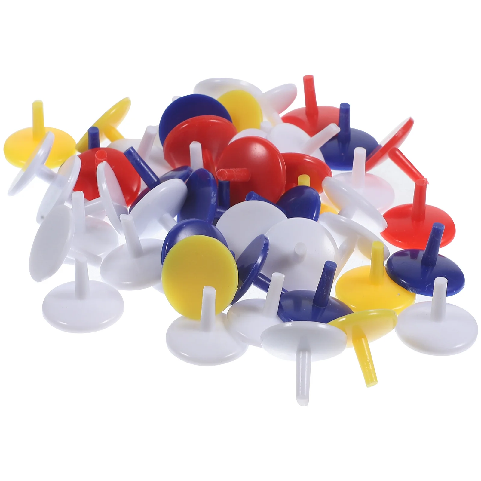 

50 Pcs Ball Markers Durable Plastic Plastic Ball Marker Round 0.71 Inch Diameter Assorted Colors Great Accessories