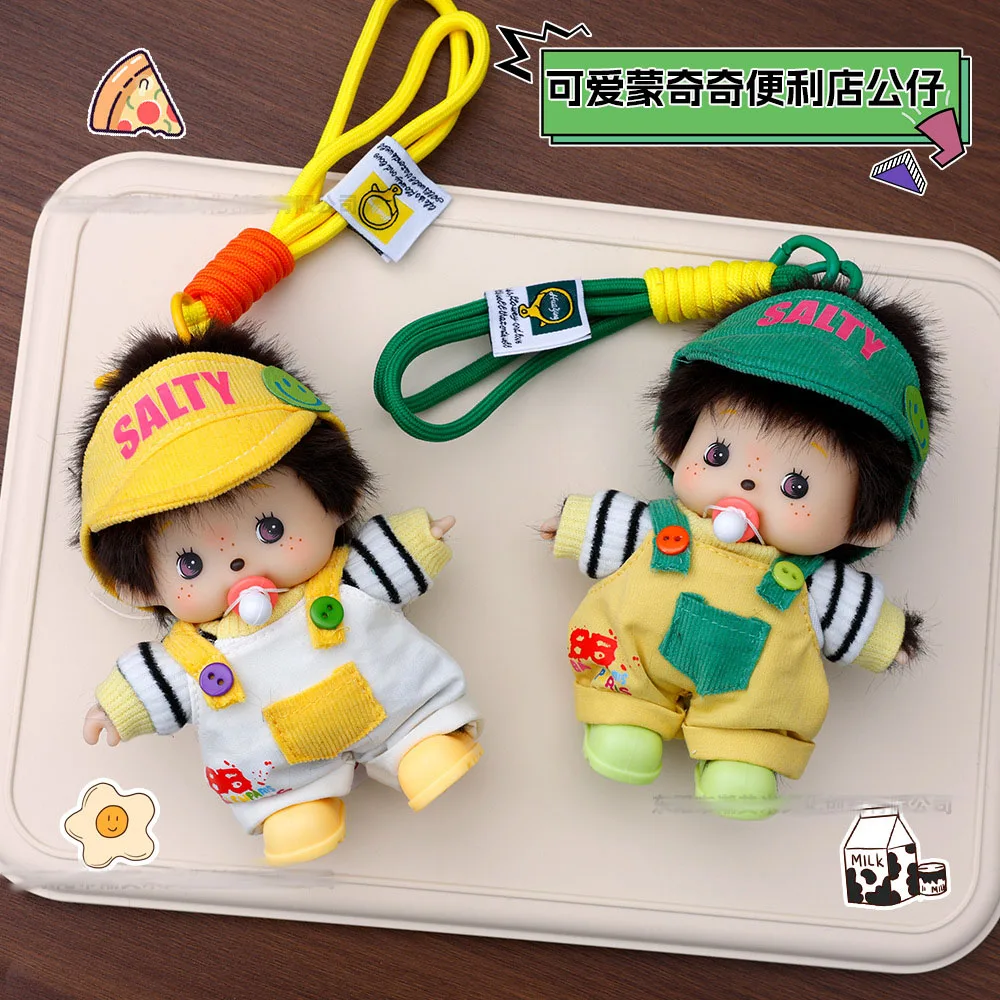 

for Monchichi Keychain Kawaii Keychains Bags Hanging Pendant Monchichi Doll Hanging Charms Birthday Gift 몬치치 키링