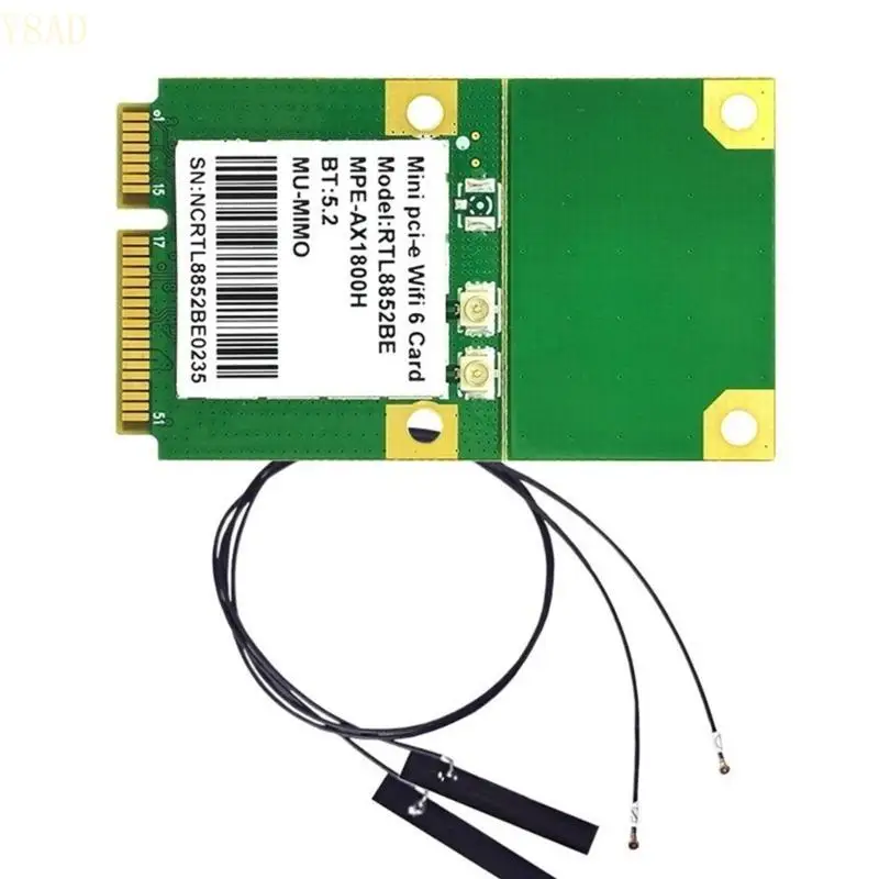 Y8AD Mini PCIE WIFI Card WIFI6 Wireless Networking Card Module BT5.0 for Industrial