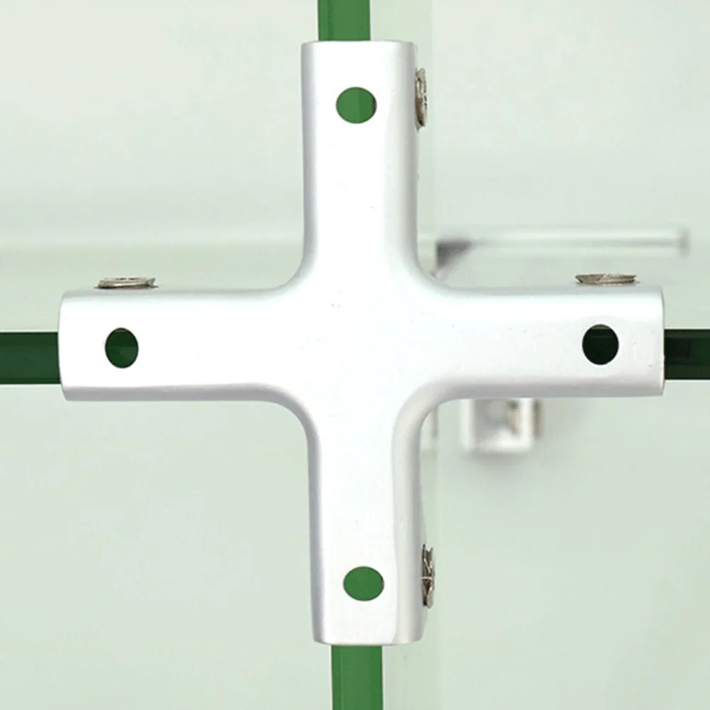 

2PCS Aluminum Alloy Clamp Bracket Square Fixation Hardware for Fish Tank Bathroom Office Display Shelf Glass Holders Clamps