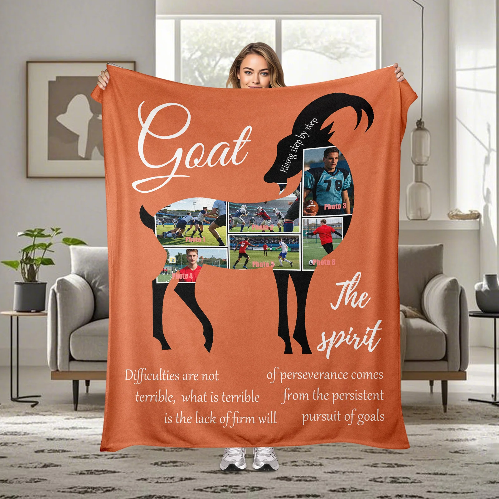 

Custom Goat Pattern Blanket Featuring Elegant Design For Your Unique Home Style