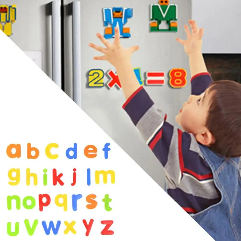 Magnetic Alphabet Alphabet Refrigerator Magnets Colorful Toy Educational Learning Games Preschool Toy For Kids Ages 3