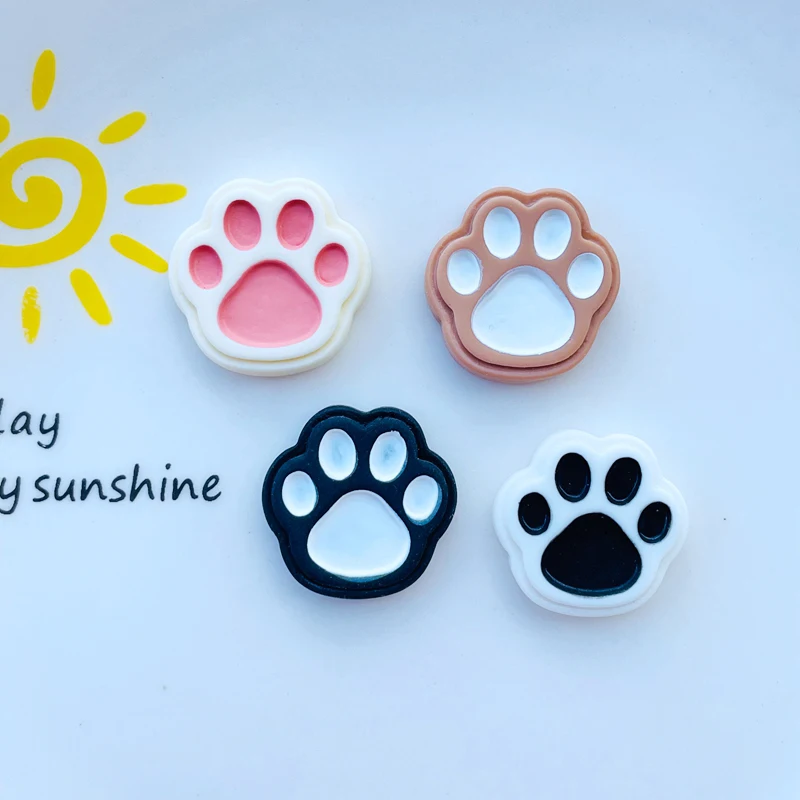 10 sztuk nowy Mini Kawaii kot kreskówkowy pazur kaboszony z żywicy księga gości Diy Party szpilki do włosów udekoruj Craft J13