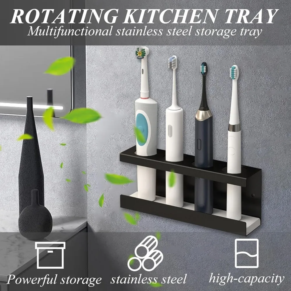 

Подставка для щеток, алюминиевое настенное крепление, держатель для электрической зубной щетки для ванной комнаты, душа, вешалка для зубных щеток, органайзер для ванной комнаты