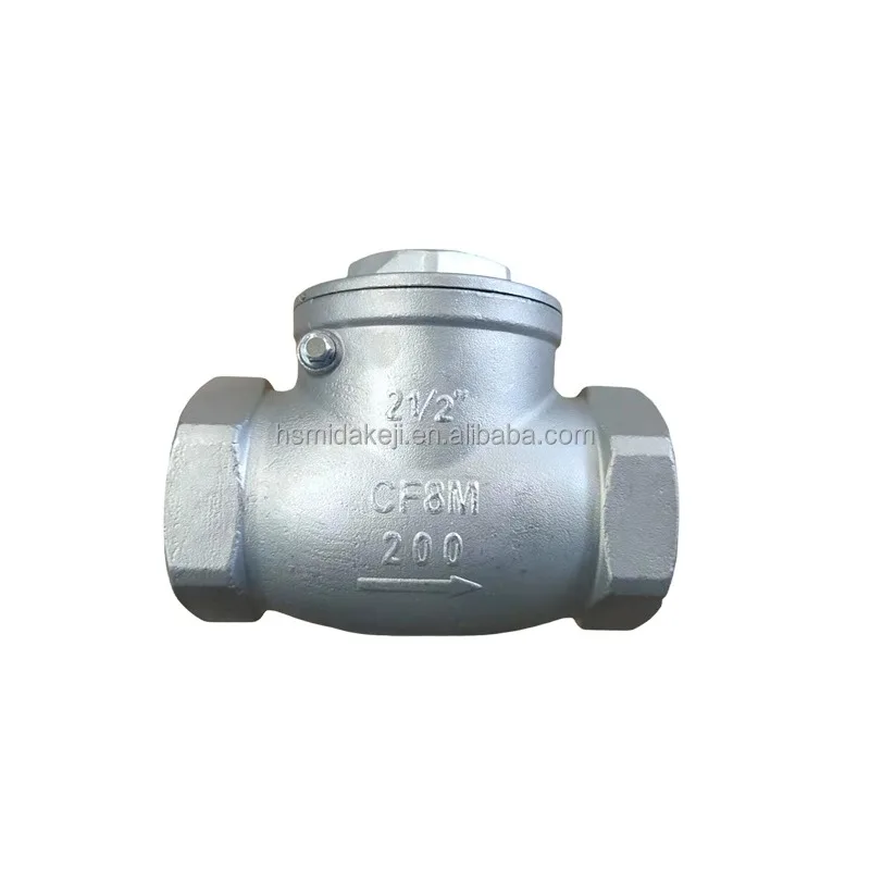 DN65 stainless steel check valve for high temperature and pressure resistant bulk cement powder tank truck