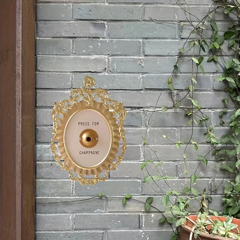 Press For Champagne Button Ring Mini Press For Champagne Button Press For Champagne Door Ring Bell Champagne Themed Decor Wall
