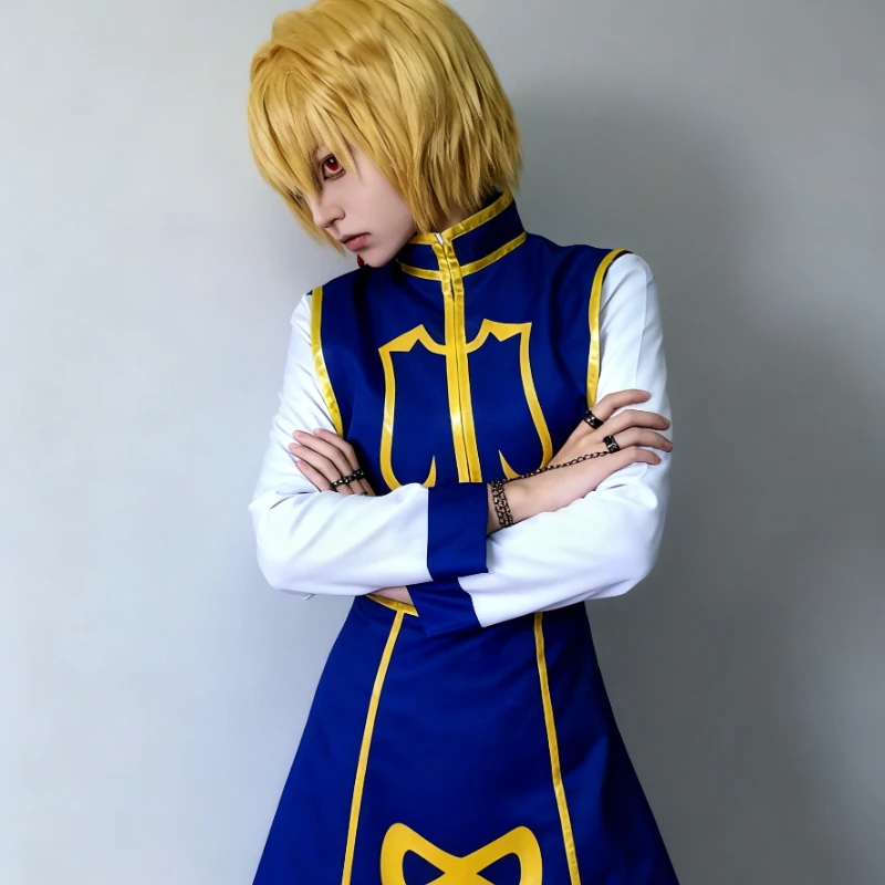 أزياء أنيمي مانغا هنتر كورابيكا التأثيرية أزياء شعر مستعار السراويل العلوية كوس كونفينشن ملابس حفلات الهالوين وأعياد الميلاد للرجال