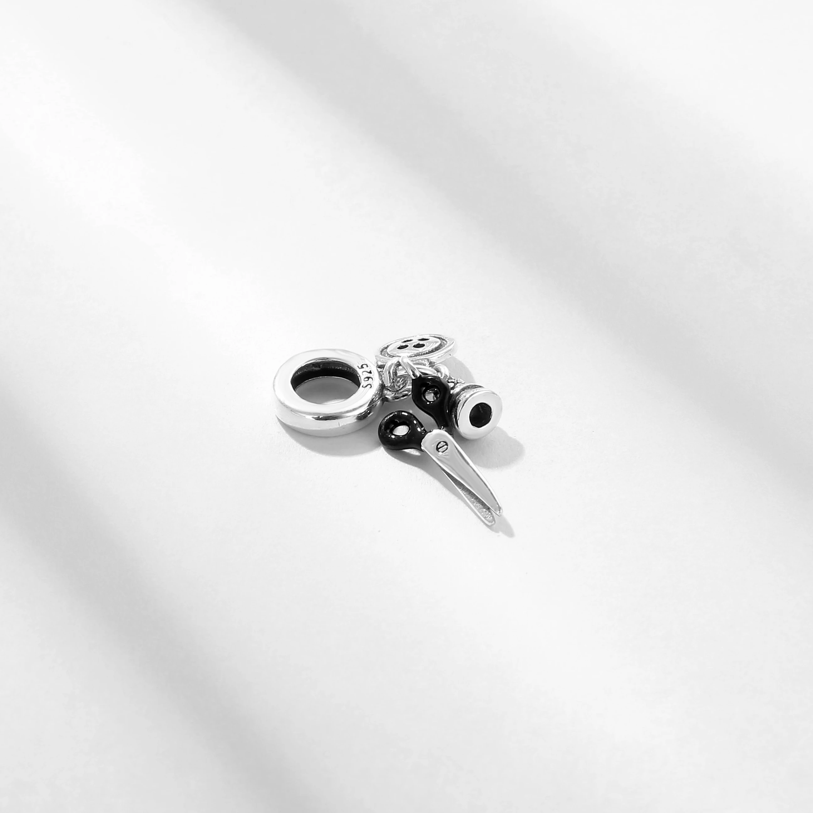 FC Jewelry Fit Original Pan Charms Bracelet 925 Silver I Love Sewing Thimble Beads Pendant For Making Women Profession Berloque