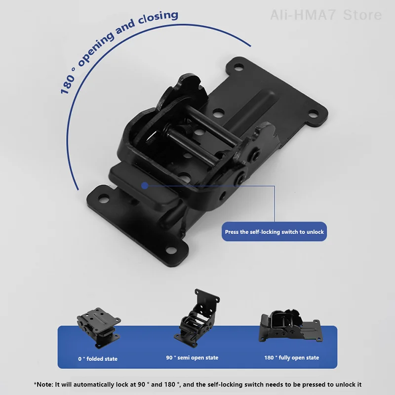 180 Degree 90 Degree Self-locking Folding Hinge Table Leg Coffee Table Dining Table Connecting Foot Hinge