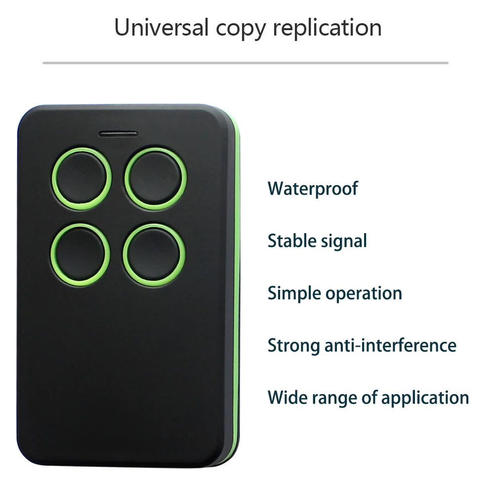 Clone Door Key Fob Command Manual Transmitter 286MHz-868MHz Multi-Frequency Code Grabber Garage Door Remote Control Duplicator