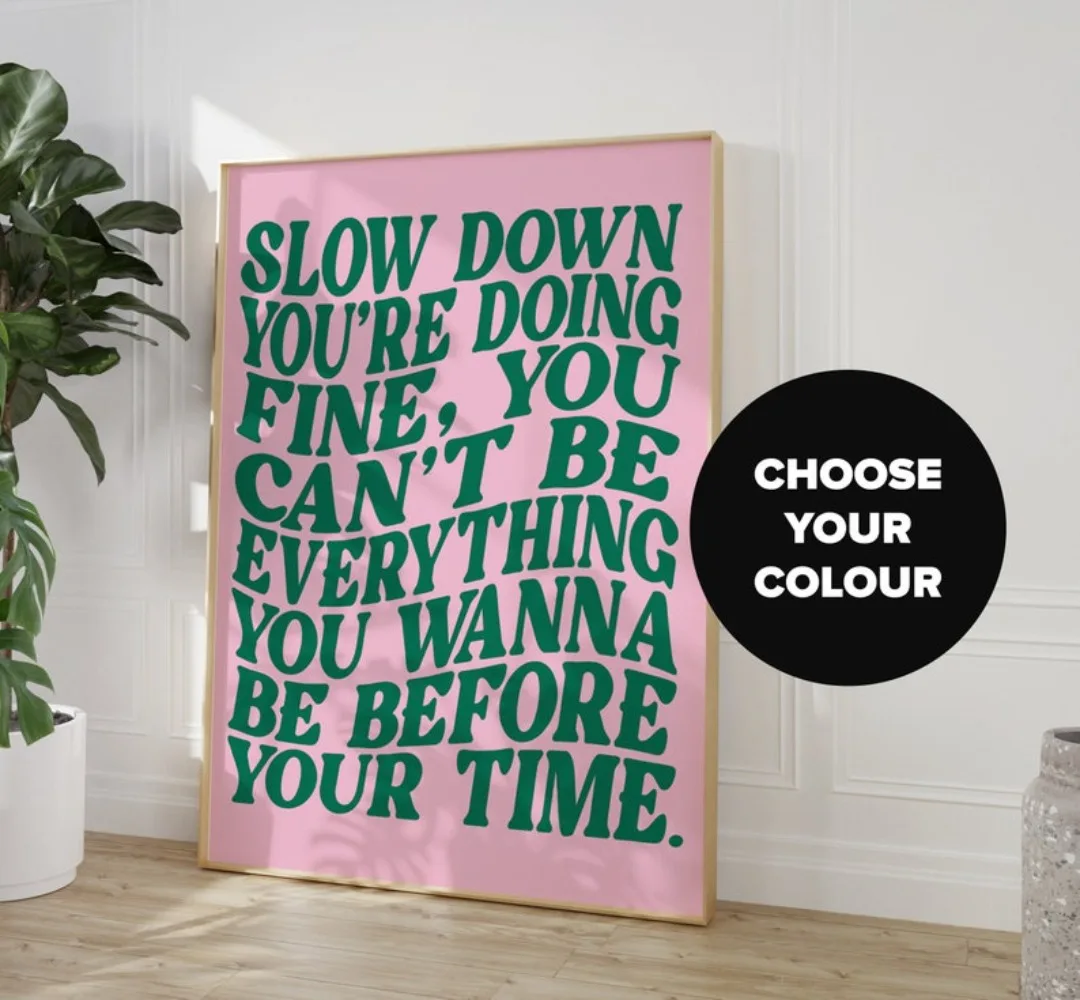 Song Lyrics Printing-Music Wall Art-Disco Pop 70s-Pop Music Letter Printing-Wall Poster Decoration Frameless Canvas Painting