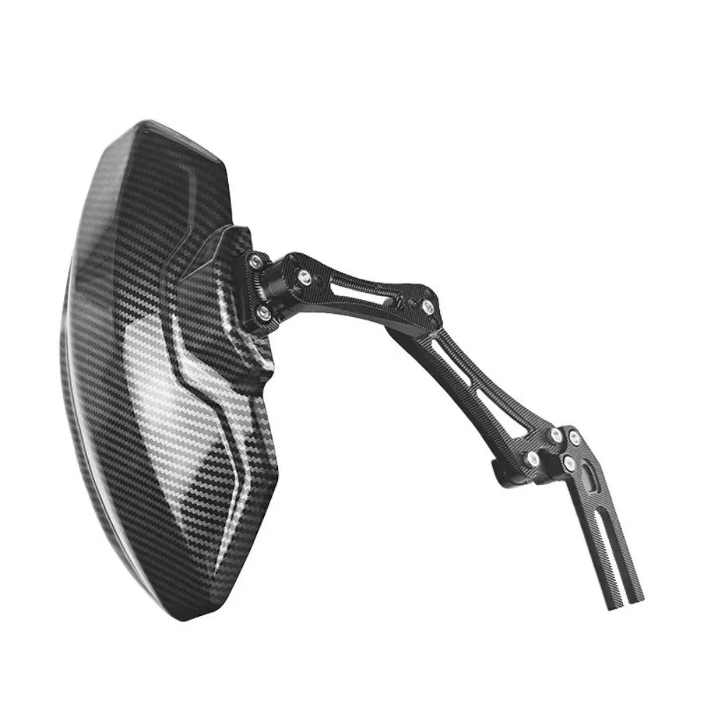 Adjustable Motorcycle Rear Imitation Carbon Fiber Rear Wheel Protection Rear Wheel Electrocar Modified Mudguard Electrocar