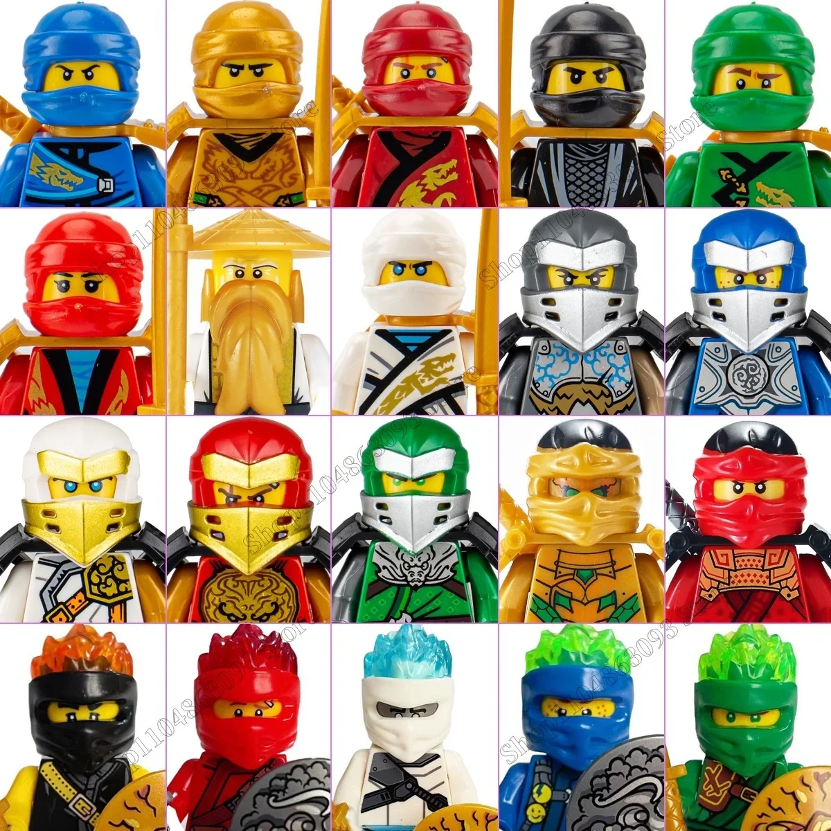 Ninja Anime Charaktere Mini Baustein Spielzeug Puppen Modell Charaktere Geburtstagsgeschenke Kinderspielzeug Jungen