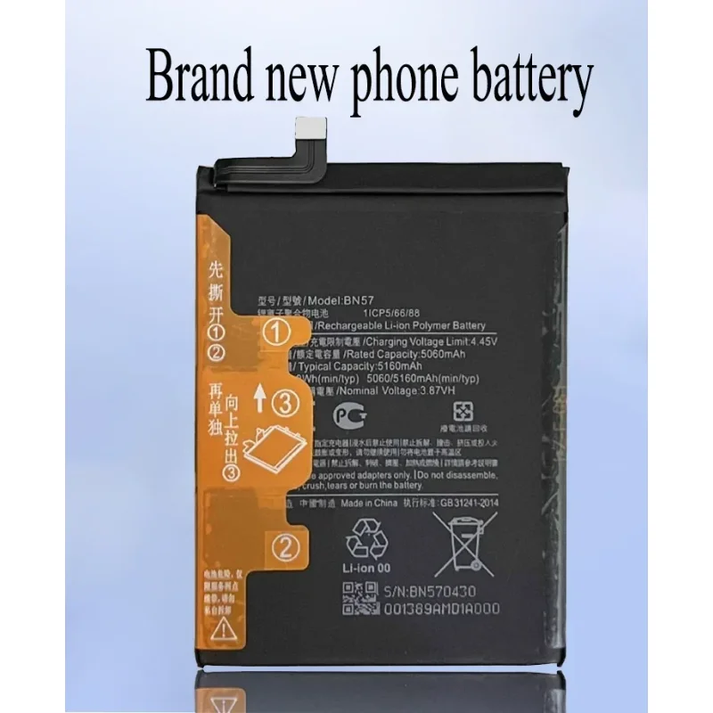 100% Original Xiao mi BN57 5060mAh Phone Battery For Xiaomi Pocophone X3 Poco X3 Pro Replacement Batteries