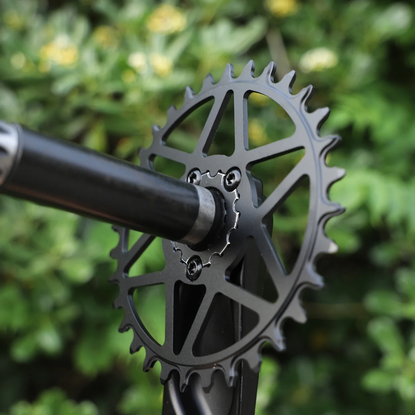 PASS QUEST-MTB Sepeda Crankset Lebar Sempit, Hitam, Dudukan Langsung untuk DUB X1 XX1 X01 X0 X9 GX NX SX GXP, Sepeda Kerikil 28-44T, Diskon 0Mm