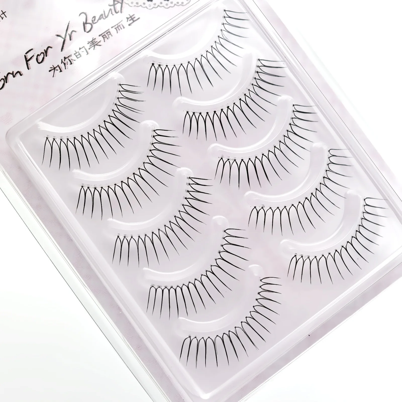 Pestañas postizas Kpop segmentadas en forma de U, grupo coreano, pestañas individuales naturales, pestañas de Manga de gran capacidad DIY