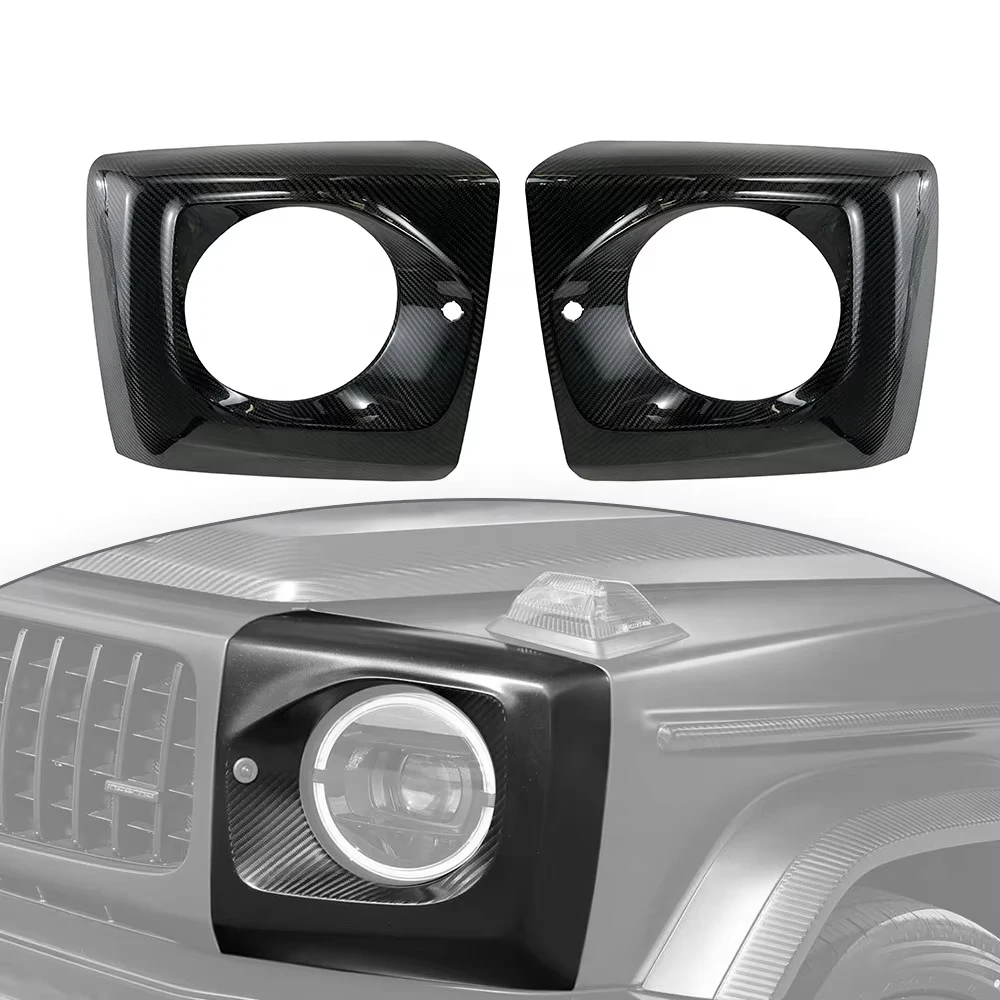 

G Class W464 W463A G63 G500 Head Lights Cover Carbon Fiber Car Accessories 2019 Year up Head Lamp Cover
