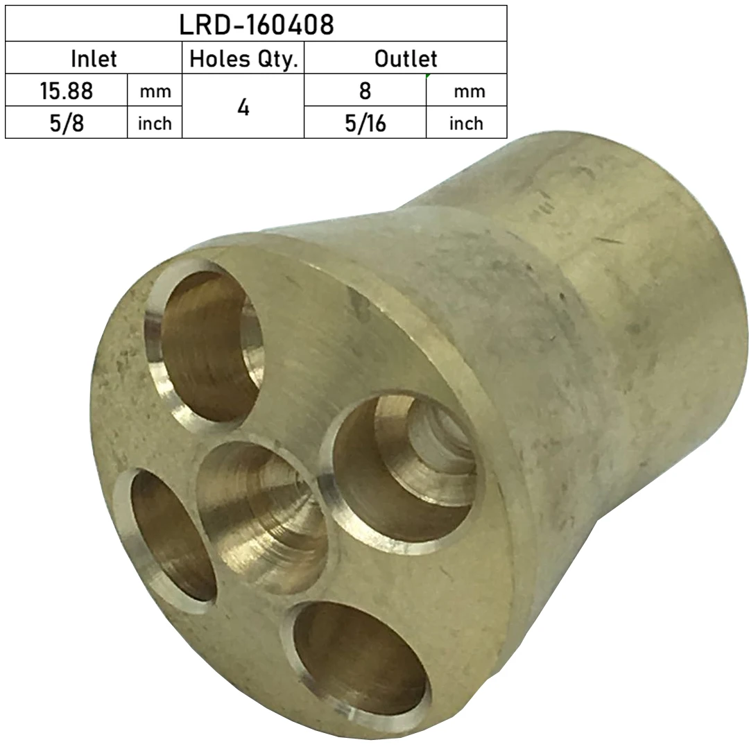 3/4holes brass distributor ensures a uniform distribution of refrigerant to each evaporator section improve refrigeration plants