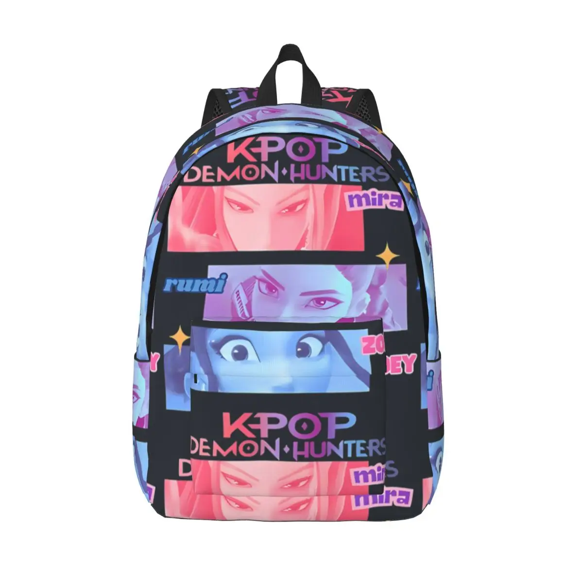 

Anime KPop Demon Hunters Backpack Girl Large Backpacks Polyester Novelty School Bags Camping Design Rucksack
