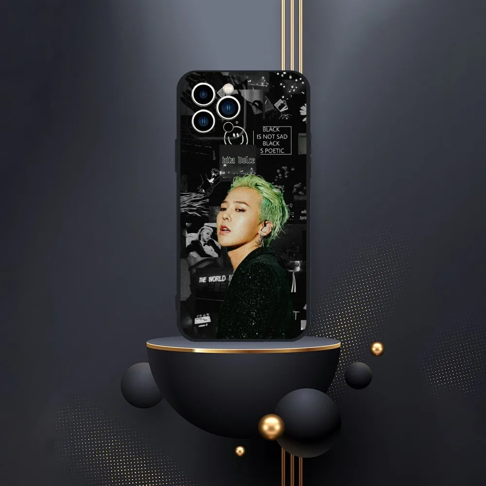 Kpop G-D-Dragon GD Phone Case For iPhone 16,15,14,13,12,Pro,Max,11,7,8,Plus,XR,XS Max Shockproof Silicone Soft Shell