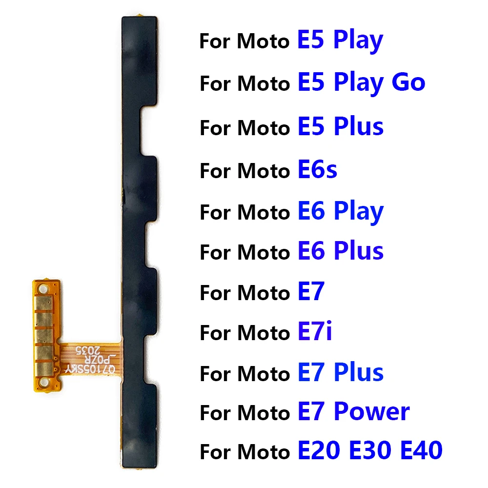 Power Volume Switch Button Key Flex Cable For Motorola Moto C E3 E4 E5 E6 E6s E7 Power Plus Play Go Replacement Parts