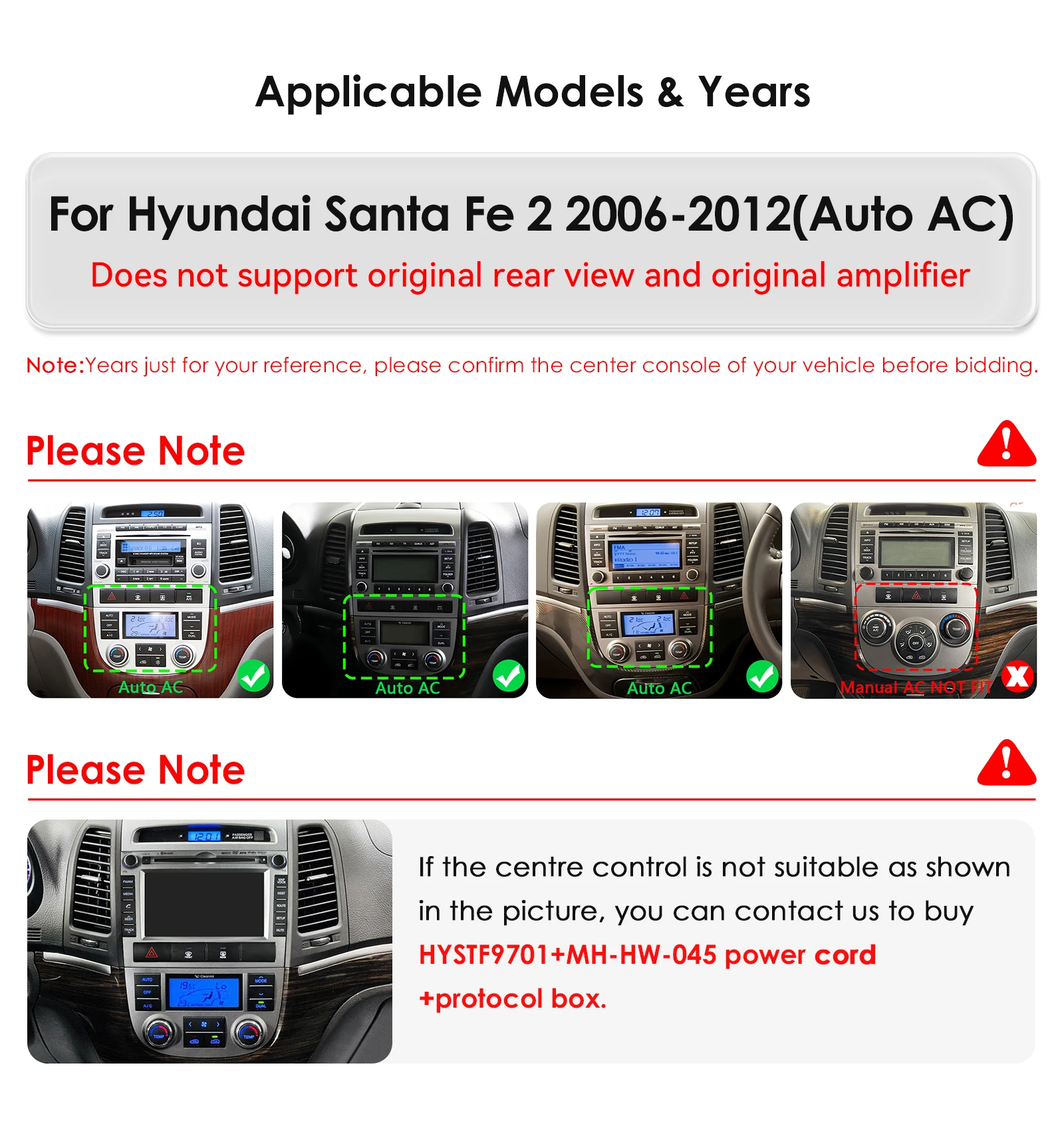 Hizpo für tesla style 8core autoradio für hyundai santa fe 2 2012-2015 multimidia player navigation gps 2din head unit carplay – Detail 6