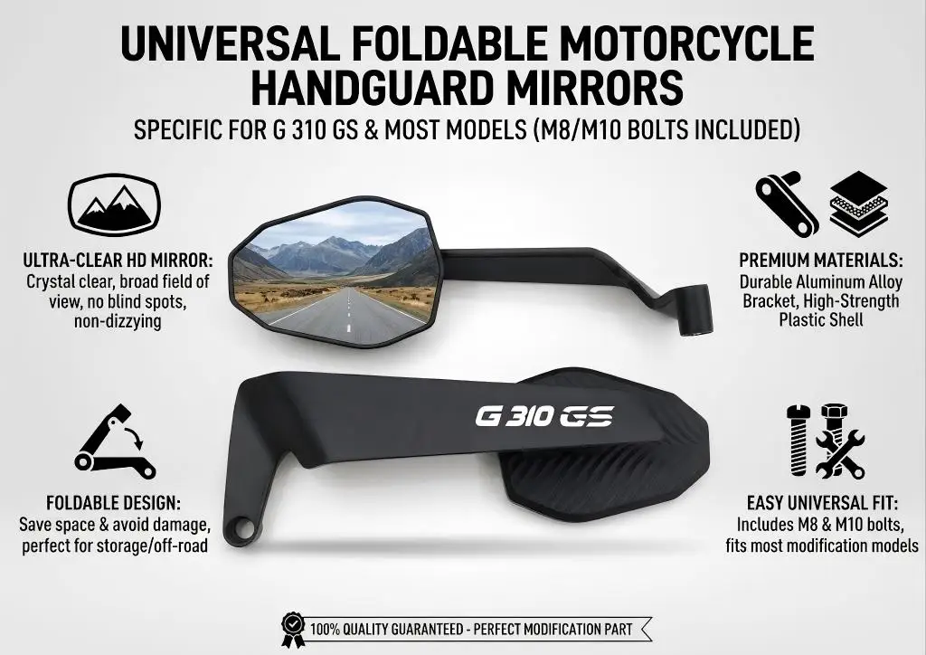 

Modified Wind Wing Motorcycle Side Rearview Mirrors Accessorie For BMW R 1200 1250GS F700 800 GS G310GS 2018 2019 2020 2021 2022