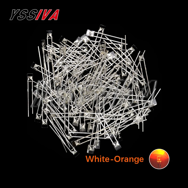 100 Stuks 2X3X4 Vierkante Led 234 Rode Lichtgevende Diode Wit Geel Rood Groen Blauw 2*3*4 Elektronische Diy Kit