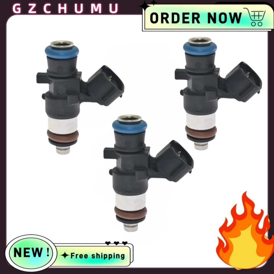 

GZCHUMU High Quality Set of 3 New Fuel Injector 250cc Top Feed High OEM 1465A036 for Mitsubishi 250cc