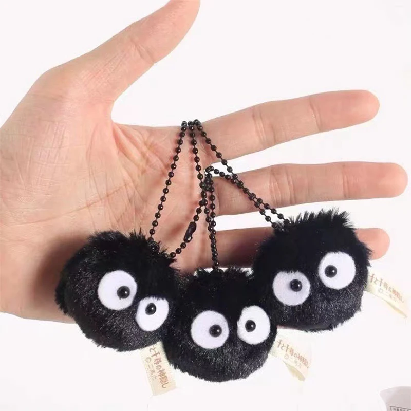 Small Briquette Pendant Accessory Keyrings fit Bag Charms Purse Accessory for Miyazaki Hayao Comic Fans image 4