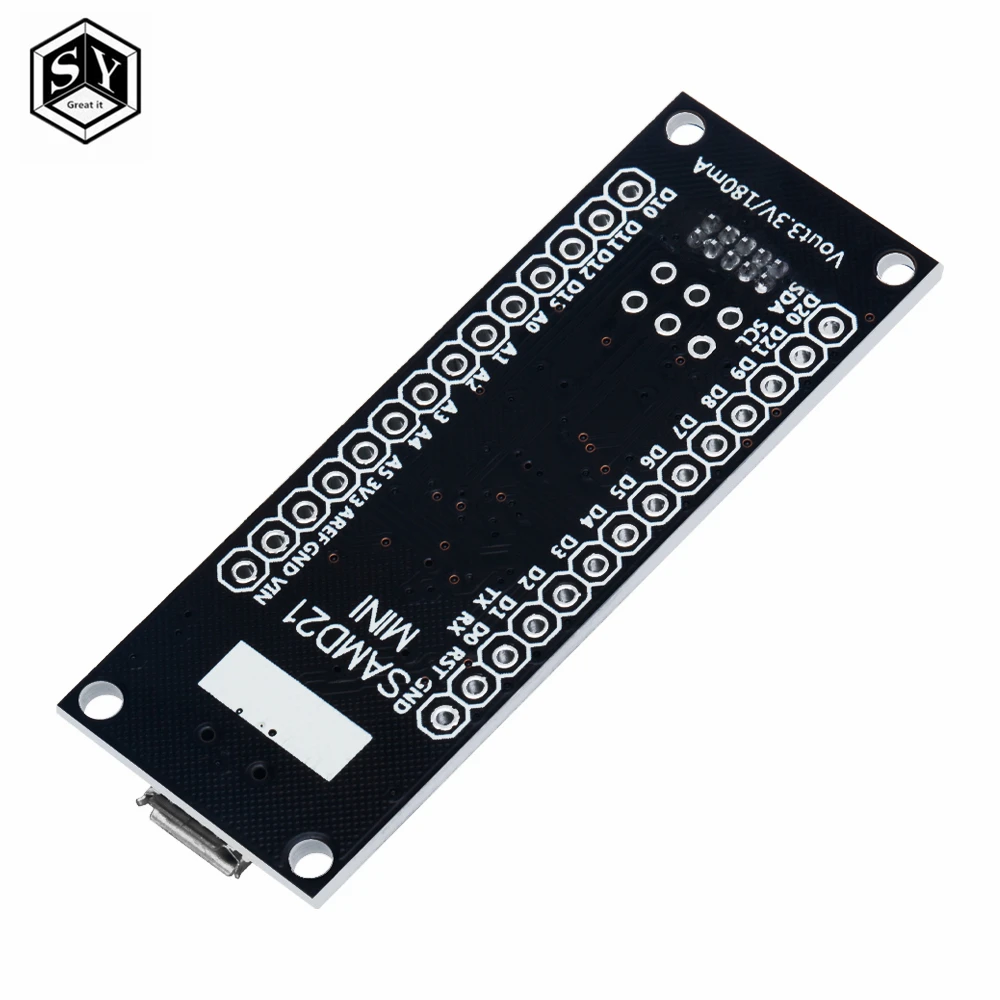 SAMD21 M0-Mini. 32-Bit ARM Cortex M0 Inti. Pin Unsoldered. Kompatibel dengan Arduino Nol Arduino M0. Bentuk Mini.