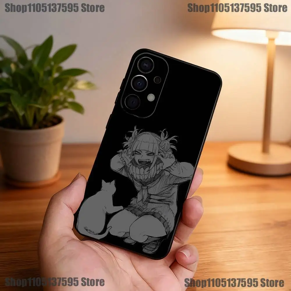 Custodia per telefono Anime Toga Himiko per Samsung S25,S24,S21,S22,S23,S30,Ultra,S20,Plus,Fe,Lite,5G Cover nera