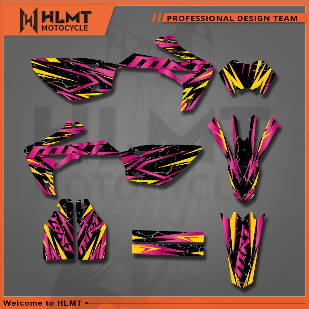 Image of Motocross-Team-Grafik-Hintergrund-Aufkleber-Set für Rieju MRT 50 2009 2010 2011 2012-2021 Mrt50 Nummern-Dekoration nach Maß