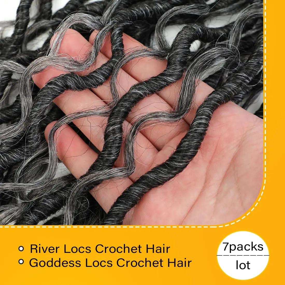 Curto pré-looped Rio Locs para mulheres negras, cabelo sintético Crochet, deusa Boho, cacheado Faux Locs, 14in