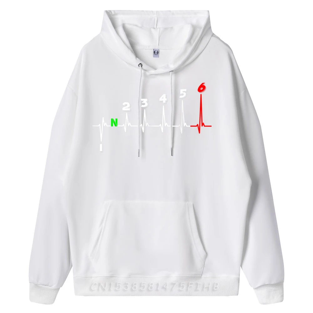 Motorcycle Heartbeat Ecg Heart Rate Gear Shifter 1-6 Gears Luxury Clothing Halloween Sweater Large Size Christmas