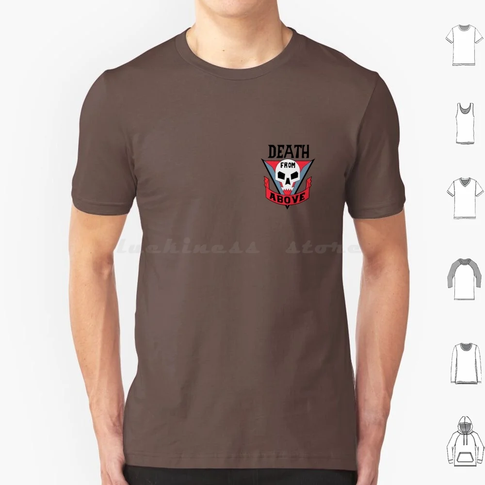 Death From Above! T Shirt Cotton Men Women DIY Print Starship Troopers Paul Verhoeven Death From Above Robocop Total Recall