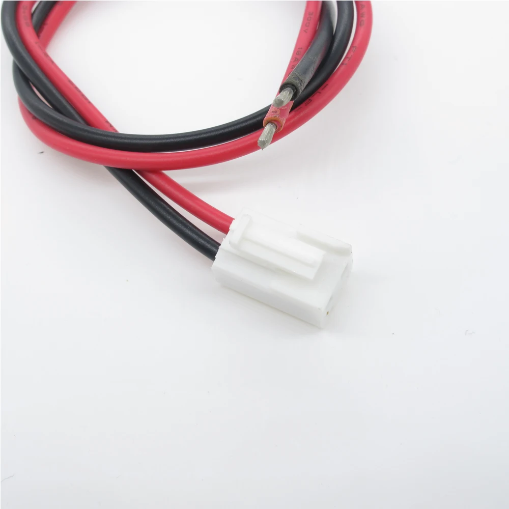 Câble de pilote led en cuivre pur, XH2.54-2P VH3.96-2P 30CM 24awg 18awg UL1007, câble rouge et noir, fil polarité, personnalisation