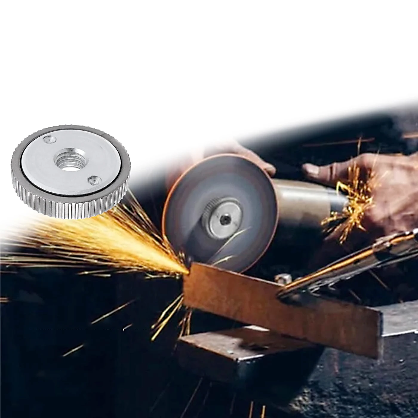 

Угловая шлифовальная машина, нажимная пластина M10 M14, шестигранная гайка, самоблокирующаяся нажимная пластина из легированной стали, аксессуары и детали для электроинструментов