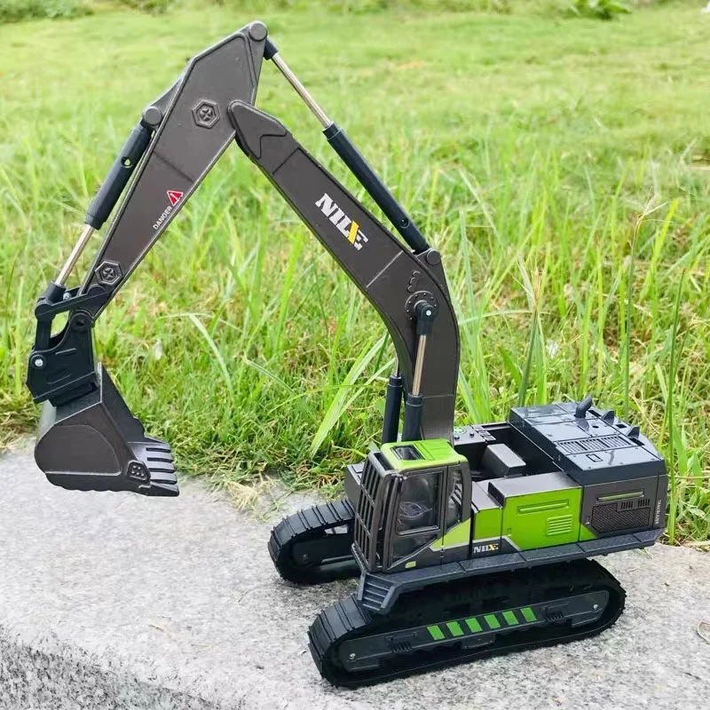 1/50 Diecast Engineering Vehicle Excavator Bulldozer Car Model Simulation Alloy Head Dumper Truck Crane Tanker Toys for Kids Boy