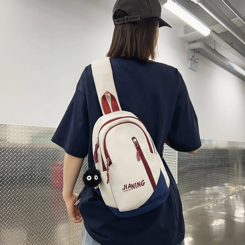 New Canvas Zipper Couple Style School Bag 2024 Hot Sale Fashionable Simple Light Youth Backpack High Quality Large Capacity Bag