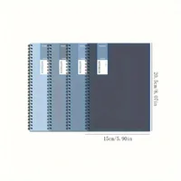 4pcs Gradient Blue A5 Spiral Notebooks, Each with 80 Pages and 160 Pages, Are Very Suitable for Use in Schools and Offices 5