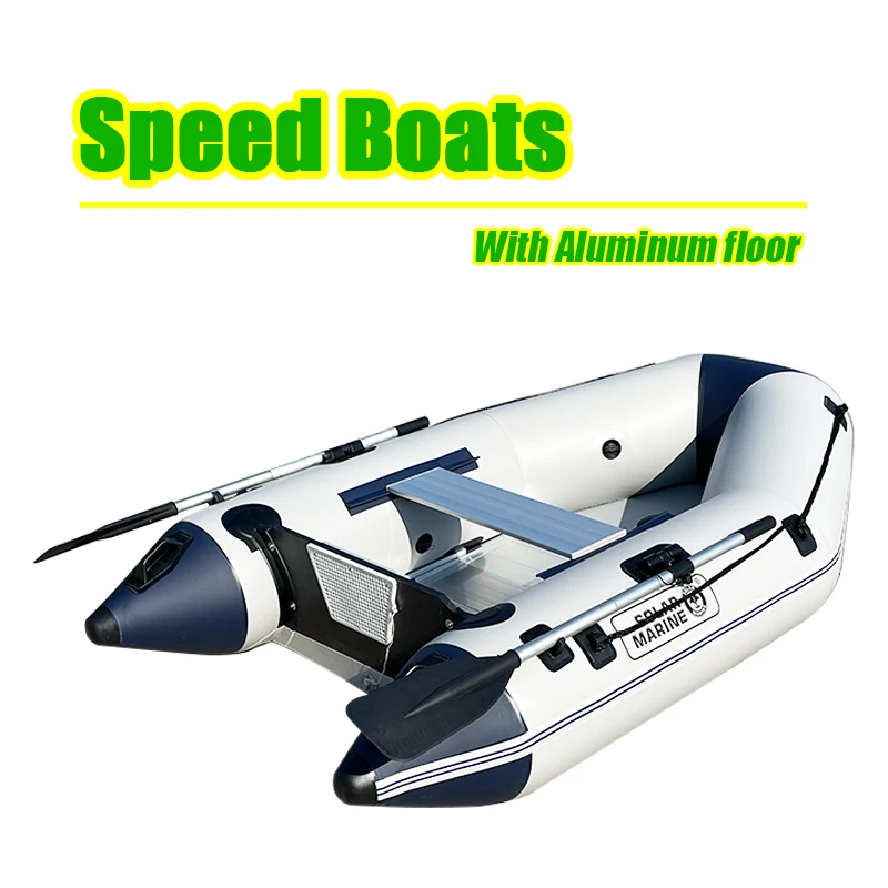 SOLAR MARINE MC230-6 Inflatable Speed Boat, Fishing Canoe, Kayaking, Raft Sport Boats, Aluminum Floor, Factory Retail, 230cm